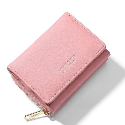 Women Wallet Multifunctional Folding Multi-card Slot Card Bag Zipper Coin Purse