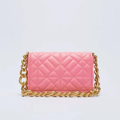 Soft Leather Chain Shoulder Bag Purse Handbag Clutch Tote High Quality S/L Sizes
