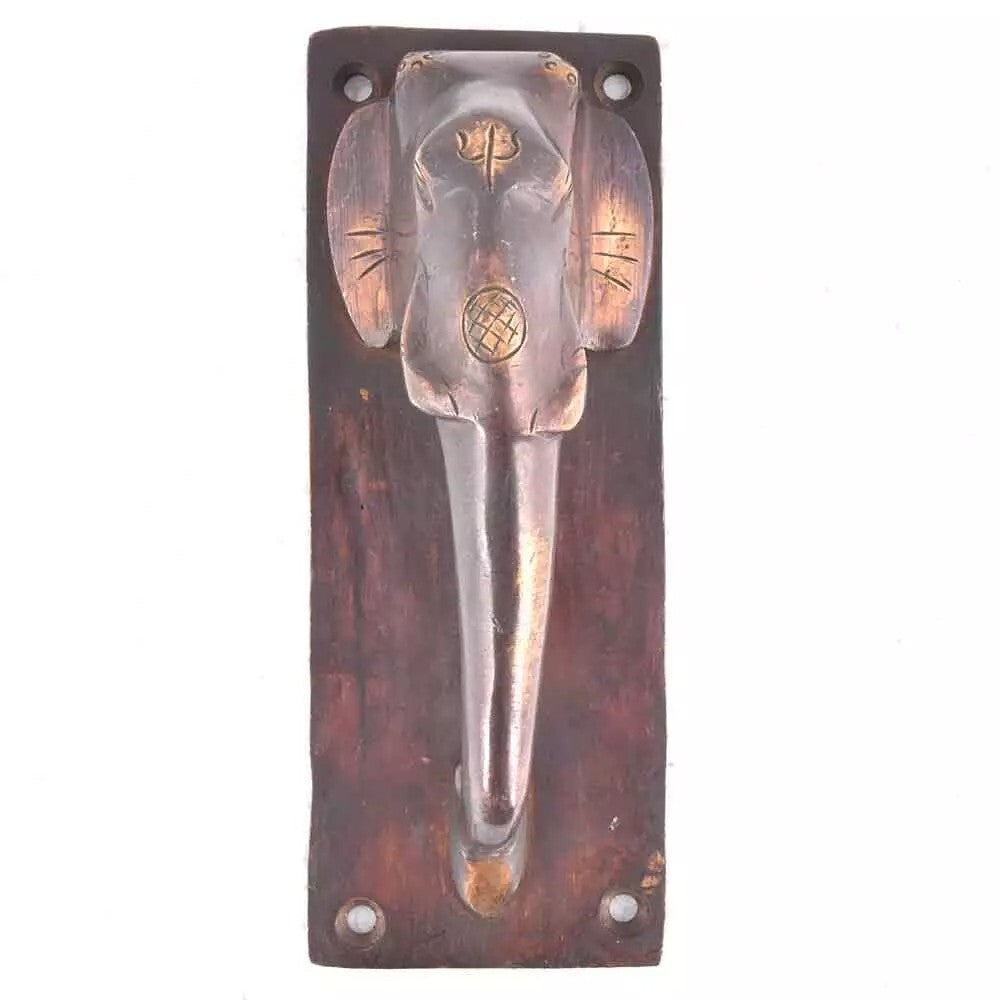 Set of 2 Antique Look Elephant Trunk Door Handles Home Decor