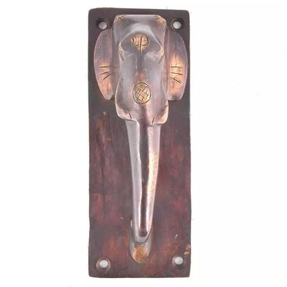 Set of 2 Antique Look Elephant Trunk Door Handles Home Decor