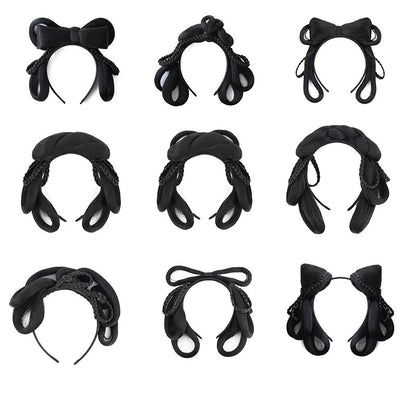 Ming Dynasty Hair Hoop Costume Wig with Built-in Bun Chinese Hair Accessories