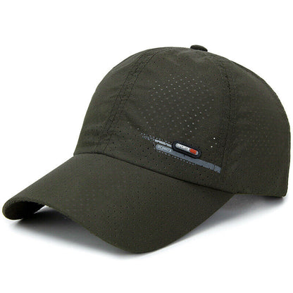 Unisex Breathable Mesh Hat Snapback HatAdjustable Quick Drying Hats Baseball Cap