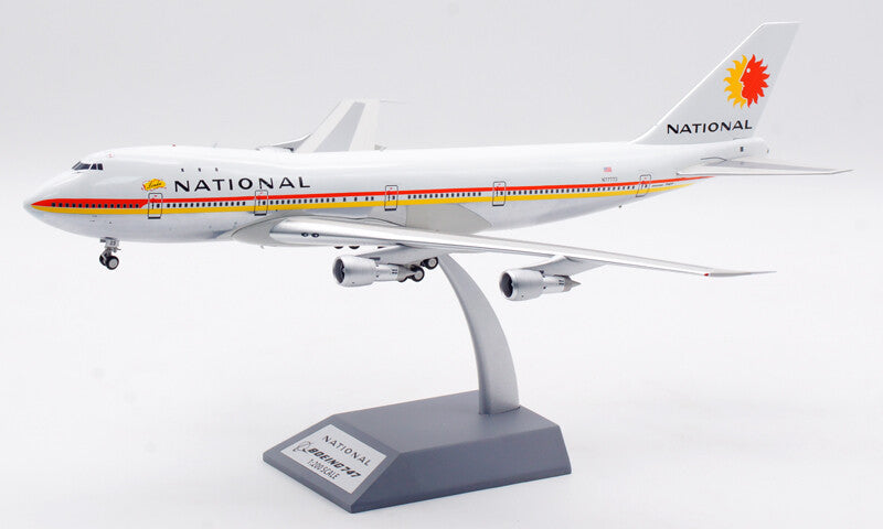1:200 35CM InFlight NATIONAL BOEING 747-100 Passenger Airplane Diecast Model