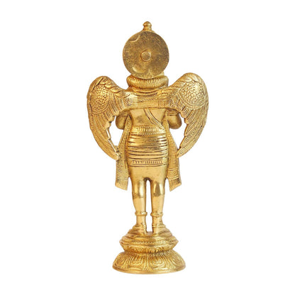 Hindu God Brass Lord Garuda Vishnu's Transport Idol Figurine Statue