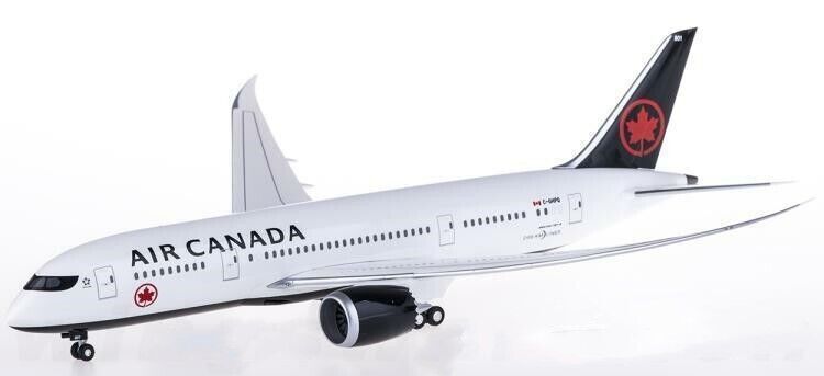 1:200 28CM Hogan AIR CANADA BOEING 787-8 Passenger Plane Solid ABS Plastic Model