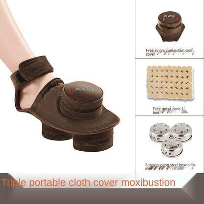 Foot Moxibustion Box Wormwood Hot Compress Foot Bag Portable Moxa Health Tool 艾灸