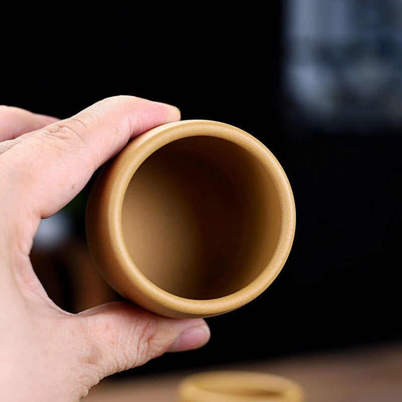 Marked Teacup Real Yixing Zisha Duan Clay Master Cup Animal Bird Carved Handmade