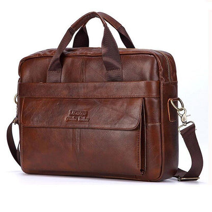 Men Genuine Leather Handbags Leather Travel Bags Men's Crossbody Shoulder Bag