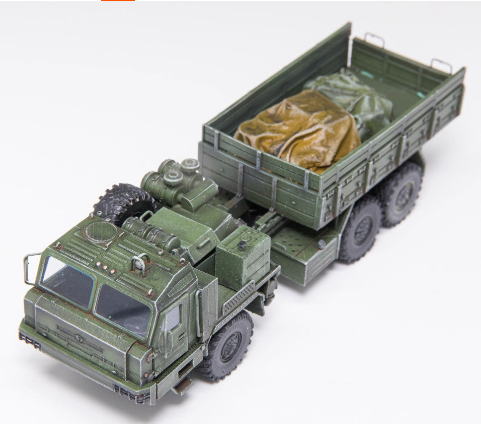 1:72 AM BAZ-6402 Military Material Transport Vehicle Resin Diecast Armor Model