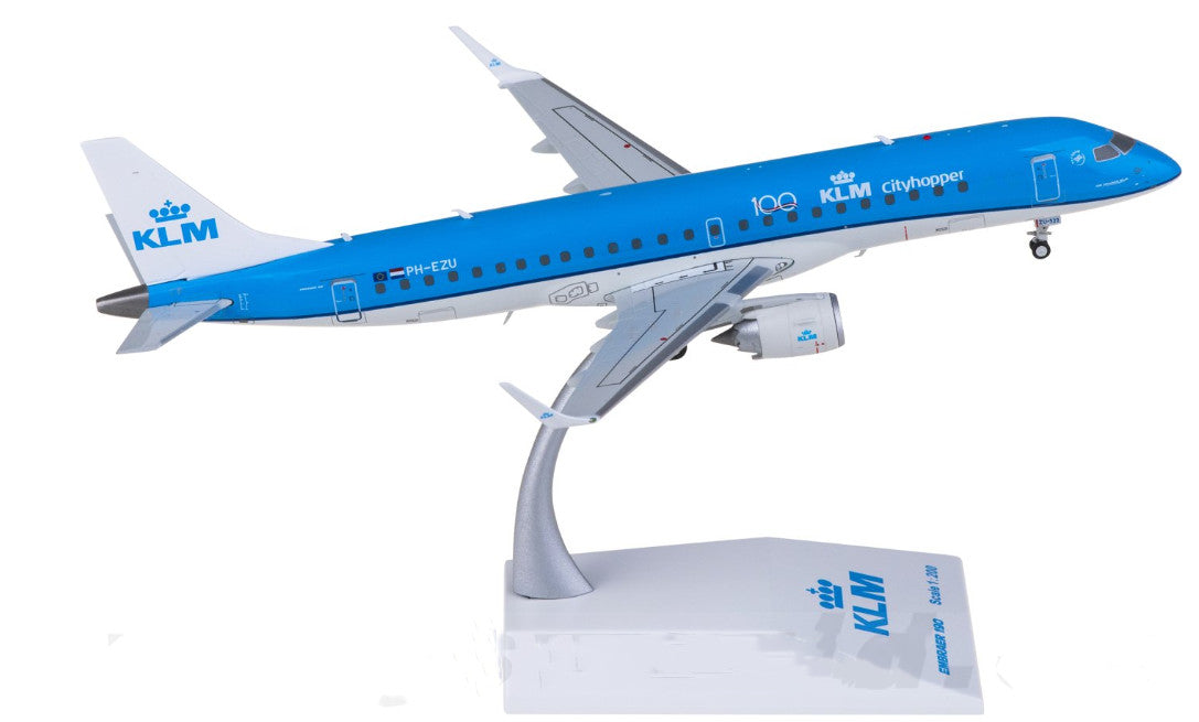 1:200 JC Wings KLM Embraer ERJ-190STD Airplane Diecast Aircraft Plane Model