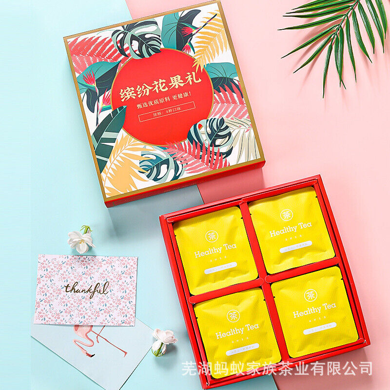 20 Bags Flower and Fruit Tea Honey Peach Oolong Flower Tea White Peach Oolong