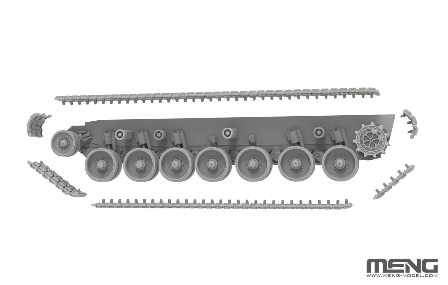 MENG 72-009 1/72 Leopard 2 A4 Howitzer German Main Battle Tank Assembly Model