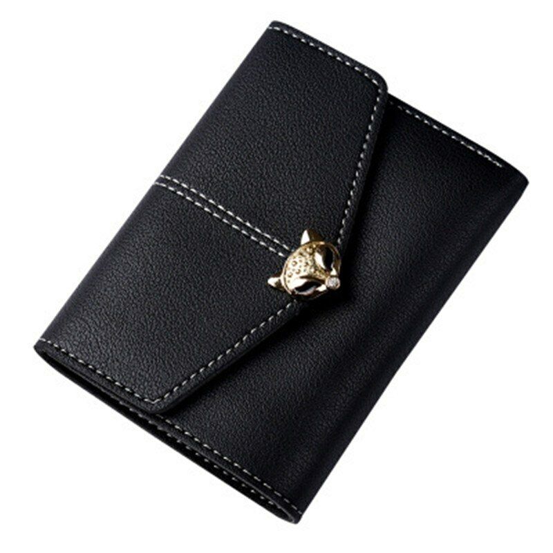 PU Leather Card&ID Holders Wallet Female Purse Clamps Cash Clip Women's Handbags