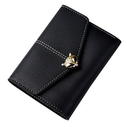 PU Leather Card&ID Holders Wallet Female Purse Clamps Cash Clip Women's Handbags