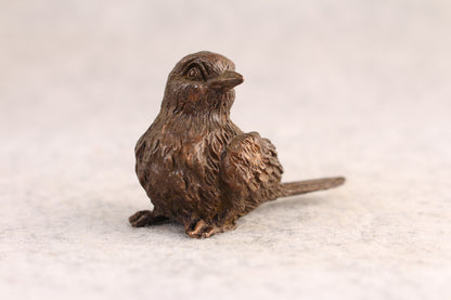Chinese Lucky bird bronze tree art Statue figure tea pet gift table decoration