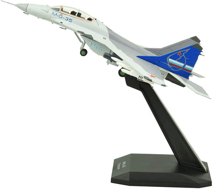 1:100 Mikoyan MiG-35 Fighter Metal Diecast Plane Model,Russian Air Force,Gray