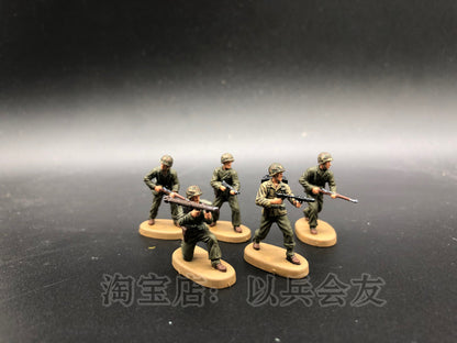 1: 72 5Pcs World War II United States Marine Corps Soldier Model