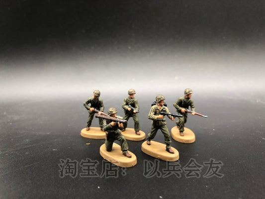 1: 72 5Pcs World War II United States Marine Corps Soldier Model