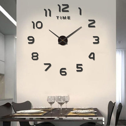 DIY Wall Clocks Creative Acrylic Punch-Free Luminous Living Room Home Decor 16in