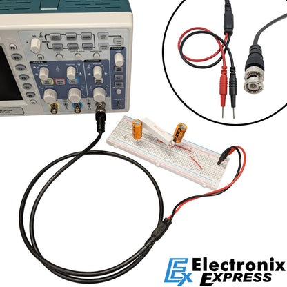 BNC to Test Pin Lead, 36" Long Coax and 8" Wires with Pins