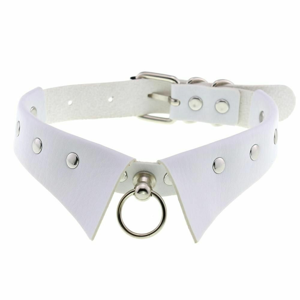 Women Men Chokers Steampunk Party Necklace Gothic Collar Pendants Leather 4x43cm