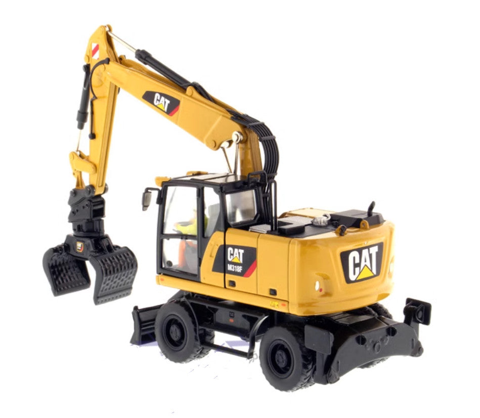 1:50 DM M318F Wheeled Excavator Construction Machine Equipment Diecast Model