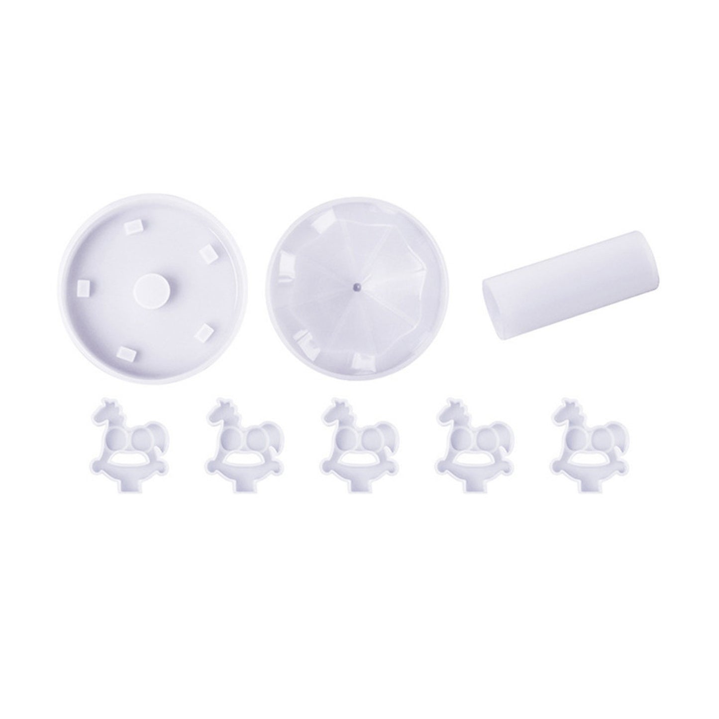 Soft Carousel Silicone Mold Epoxy Resin Casting Mould Ornaments Craft Making Kit