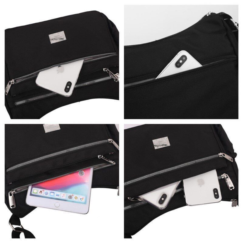 Women Shoulder Bag Waterproof Oxford Handbag Crossbody Soft Tote Purse 22*8*17CM