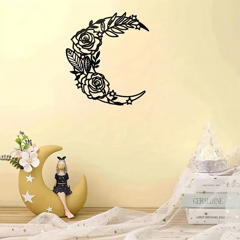 Moon Phase Wall Art Boho Moon Wall Home Decor Hanging Moon Wall Decor Metal Wall