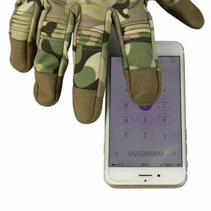 Waterproof Tactical Gloves Outdoor Sports Combat Anti-Slip Shell Tactical Hiking