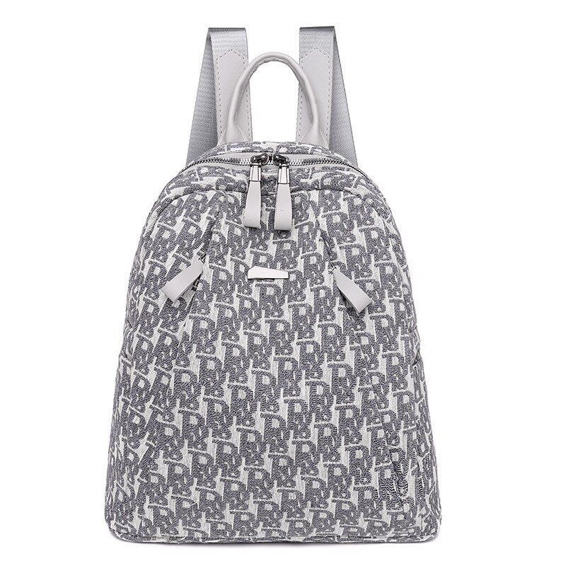 Letter Backpack Oxford Canvas Purse Traveling Small Bags Cute Backpack Polyester