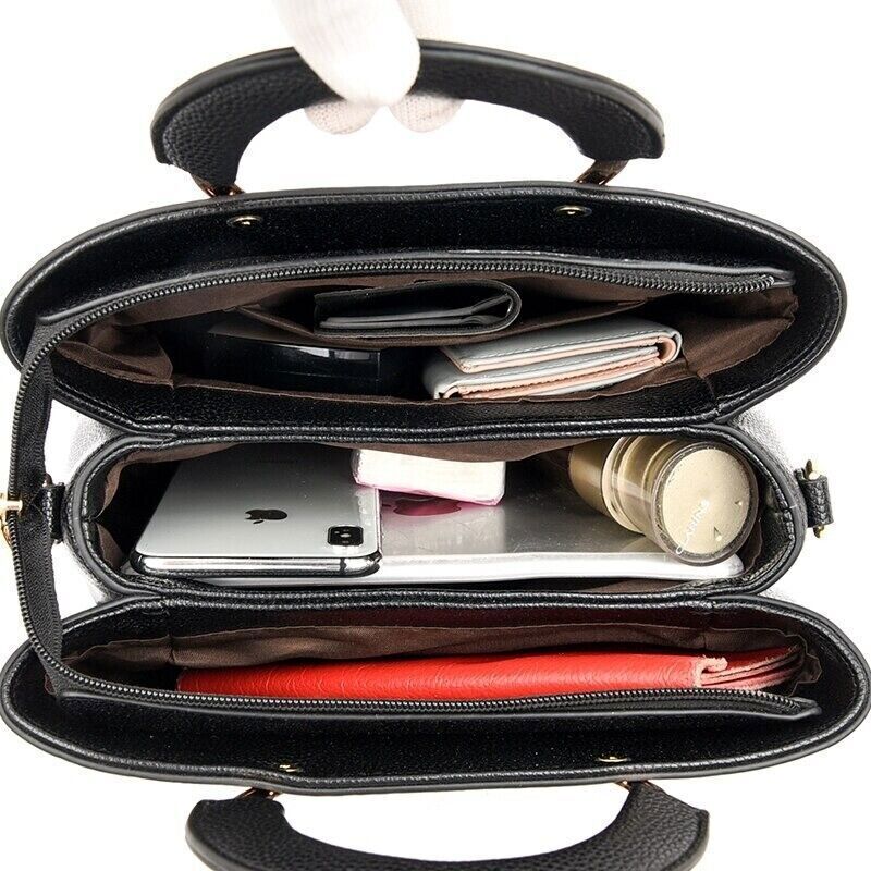 High Quality Leather Luxury Vintage Messenger Women Crossbody Shoulder Handbags