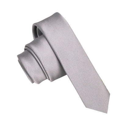 Men Casual Necktie 4cm Silk Solid Twill Ties Classic Women Lounge Suit Accessory