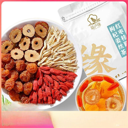 Red dates, cinnamon berries, wolfberries and ginger tea health flower tea