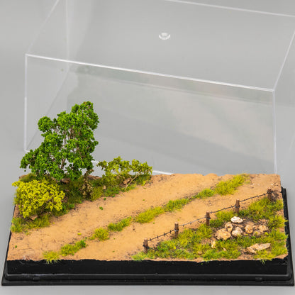 1: 72 Dirt Road Platform with Organic Glass Cover For Scene Model