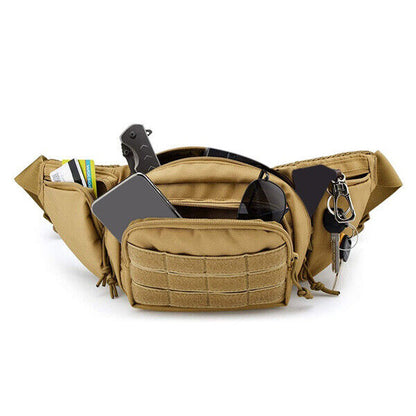 Men Bag Waterproof Oxford Cloth Sports Hiking Camping Fishing Outdoor Waist Bag
