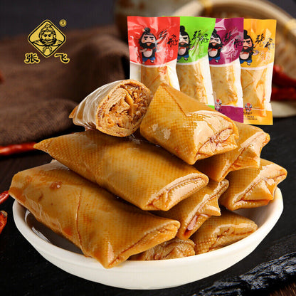 张飞夹心豆卷香菇豆腐干零食 Zhang Fei Stuffed Bean Roll Dried Mushroom Bean Curd Snacks