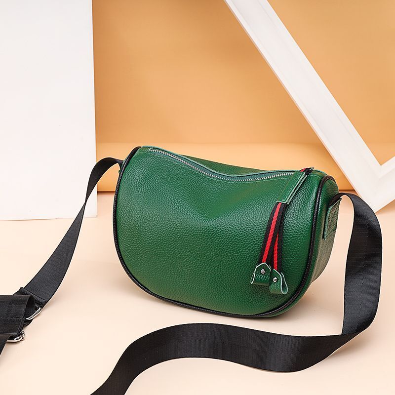 Cowhide Vintage Crossbody Leather Cell Phone Shoulder Bag Messenger Wallet 1 PC