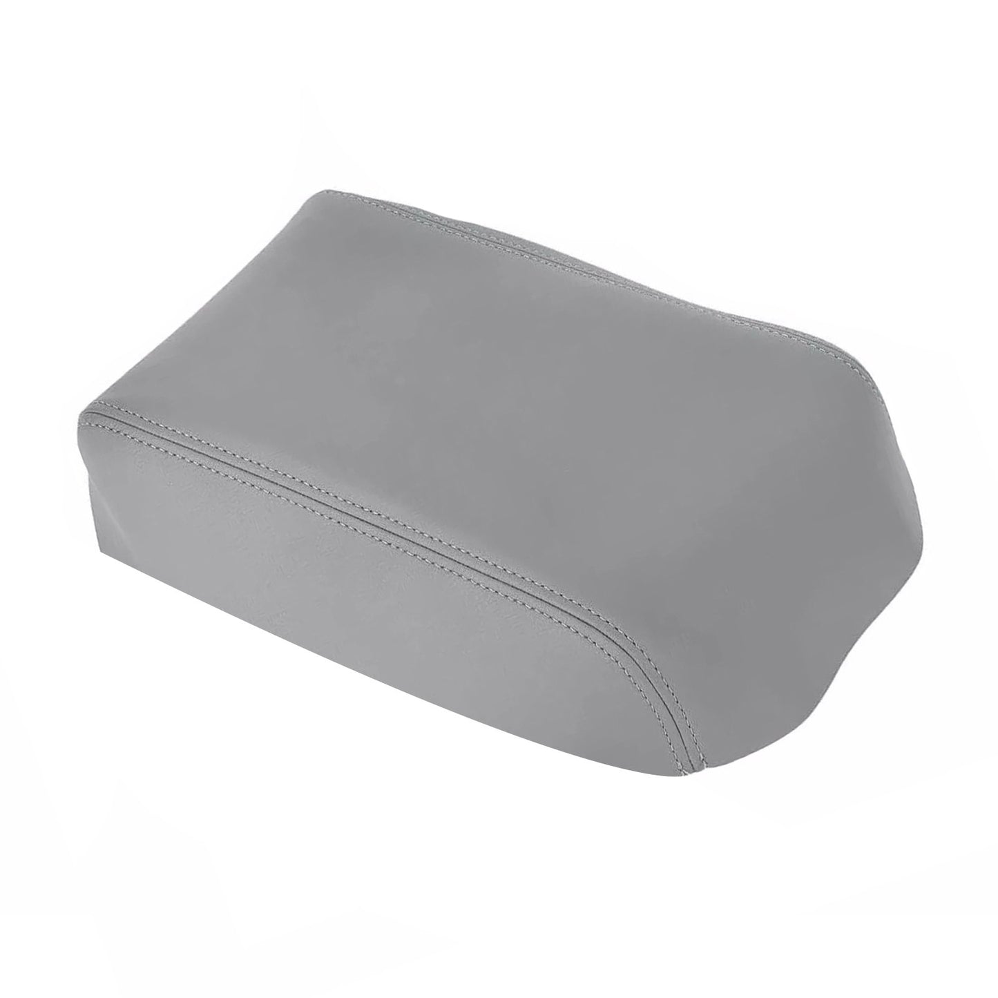 Breathable Center Console Lid Armrest Leather Cover Trim Gray For Toyota 4Runner
