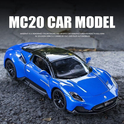 1:32 Maserati MC20 Cabrio Dicast Model Toy Car Vehicle Collection Gift Kid Sound