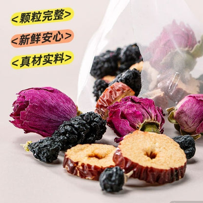 Mulberry black wolfberry rose tea red date health tea