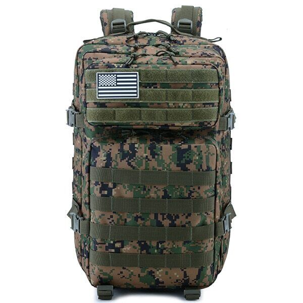 50L Tactical Men Molle Camouflage Army Backpack Hunting Camping Out Bag