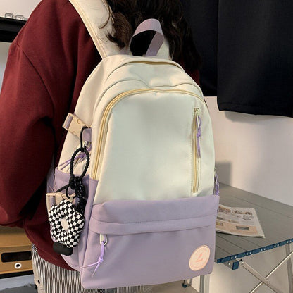 Traveling School Bag Student Backpack Nylon College Laptop Book Bags 32*20*43 CM