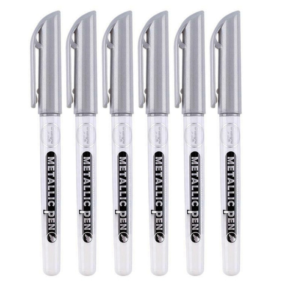 6Pack 0.7mm EF Tip Epoxy Resin Acrylic Paint Highlight Pen Metallic Marker