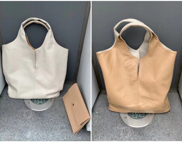 Shoulder Bag For Women PU School Work Business Bag Female Double Side