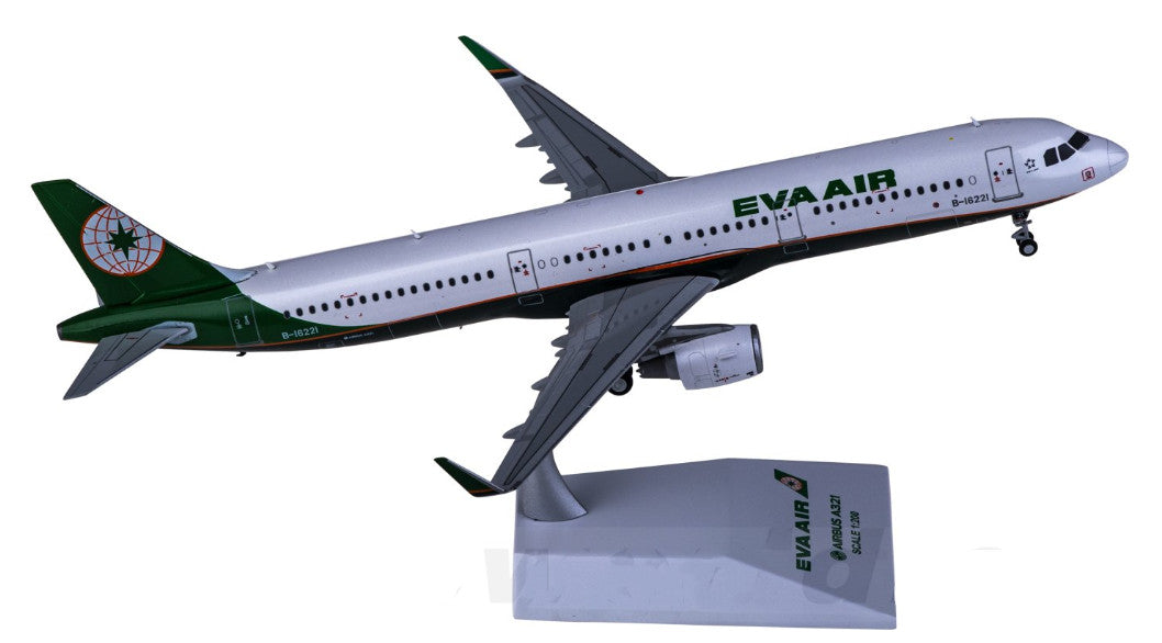 1:200 JC Wings EVA AIR AIRBUS A321 Passenger Airplane Diecast Aircraft Model