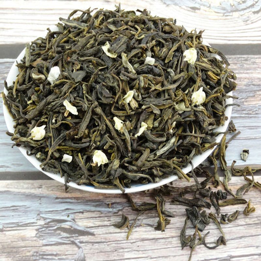 Chinese Organic Jasmine Green Tea Hairy Tip Silver Buds Loose Leaf Flower Tea