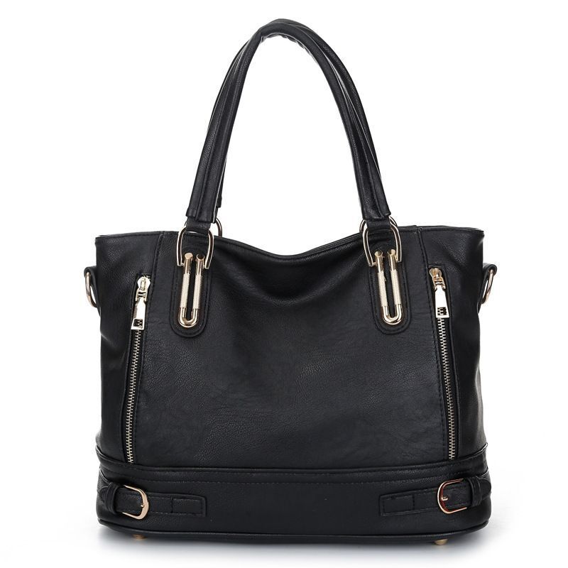 Synthetic Leather Shoulder Crossbody Bag Vintage Messenger Handbags 34*16*26 Cm