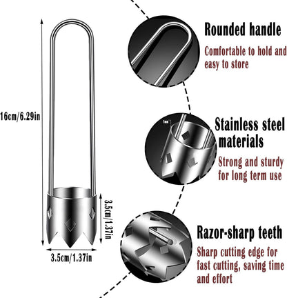 5PCS Stainless Steel Core Remover Pear & Apple Corer Vegetable Seed Extractor