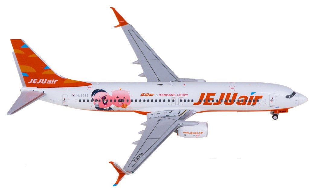 1:400 AeroPolaris Jeju Air Boeing 737-800 HL8322 Airplane Diecast Model